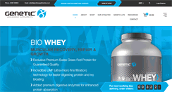 Desktop Screenshot of geneticsupplements.co.uk